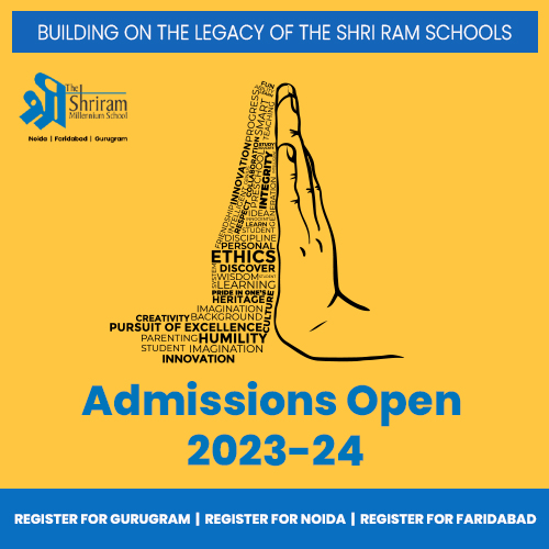 The Shriram Millennium School | Get admission at TSMS Gurgaon or Faridabad.  TSMS is one of the best CBSE Schools in Gurgaon & Faridabad